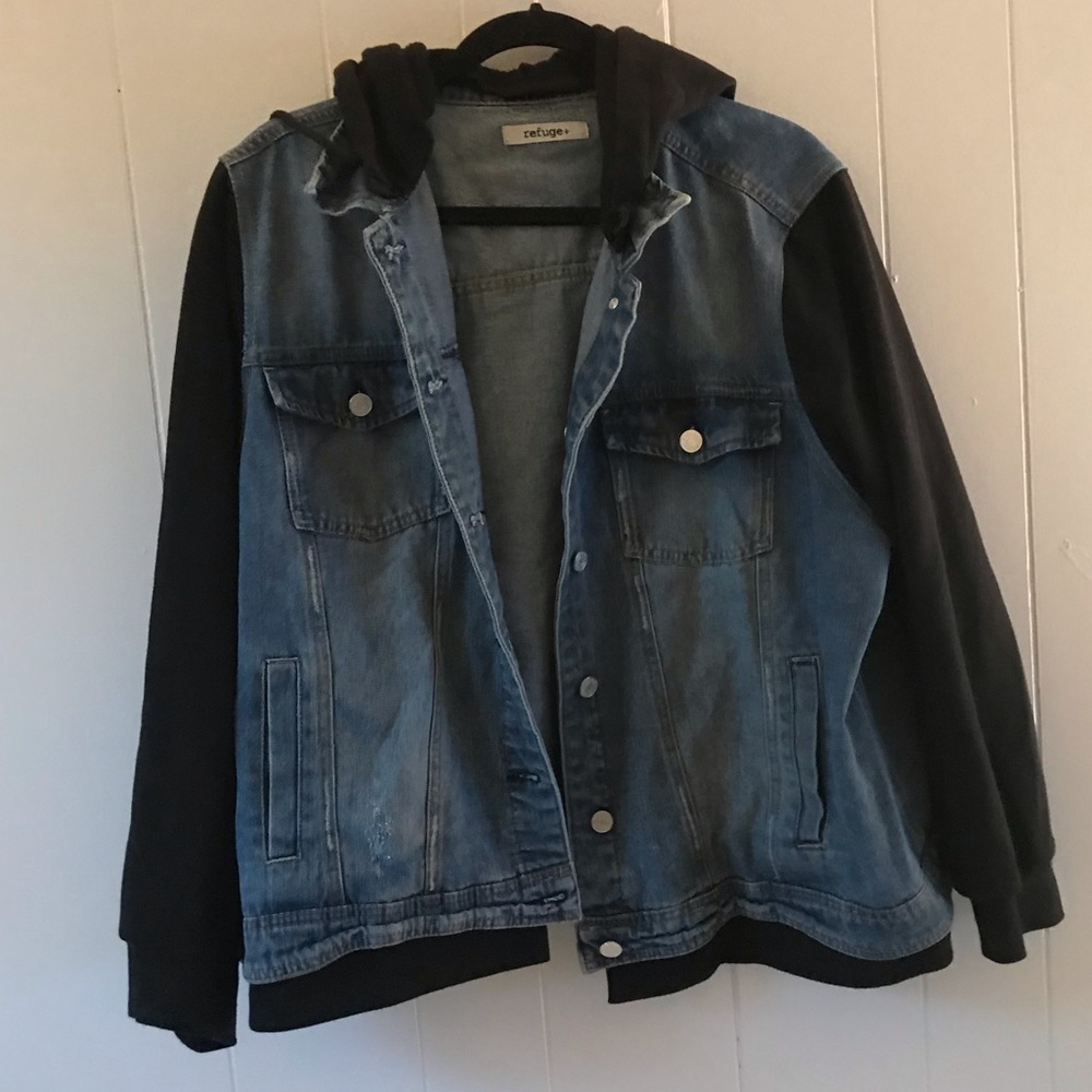 Refuge layered jean jacket